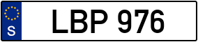 Trailer License Plate